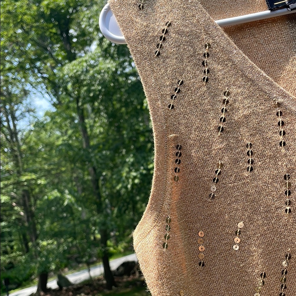 Tan Ribbed Knit Tank Top - Picture 5 of 10